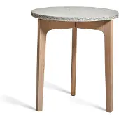 Mavis Höllviken bijzettafel kalksteen, witgepigmenteerd eikenbeen
