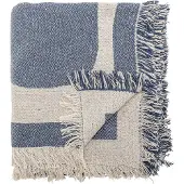 Bloomingville Ethan plaid katoen 160x130 cm Blauw