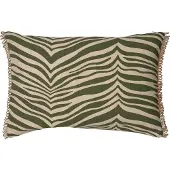 Classic collection Zebra kussen 40x60 cm Groen