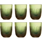 La Rochère Ouessant waterglas 29 cl 6-pack Olivengroen