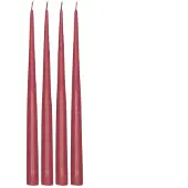 Scandi Essentials Atmosphere dinerkaarsen 4-pack 32 cm Dark red