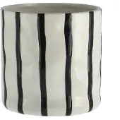 Scandi Living Thrive pot Ø16 cm Wit-zwart