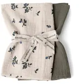 Garbo&Friends Blueberry Muslin deken klein 2-delig 60x60 cm