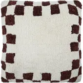 House Doctor Chess kussensloop Bruin-off-White, 50x50 cm
