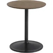 Muuto Soft Side Tafel Solid Smoked Oak|Black | Ø 41 H: 48 CM | Ø 16.1" H: 18.9"