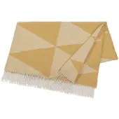 Scandi Living Rime katoenen plaid Mosterd