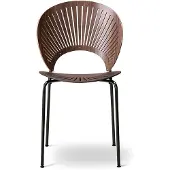 Fredericia Furniture Trinidad 3398 stoel Klarlak walnoot-been zwart