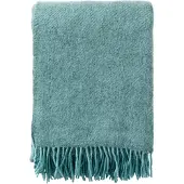 Klippan Yllefabrik Gotland wollen plaid 130x200 cm Turquoise