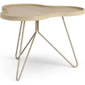 Swedese Flower mono tafel 62 x 66cm H45 Gelakt eiken-nutmeg RAL1019