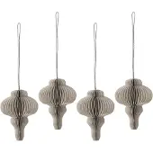 Scandi Living Spira kerstballen 4-pack Beige