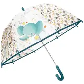 SASSI JUNIOR - Transparante kinderparaplu ' met schattige ontwerpen en stevige constructie - Blauw 68 x 68 cm