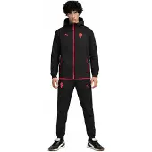 Puma AC Milan Pumatech Woven Trainingspak Hooded Full-Zip 2025-2026 Zwart Rood