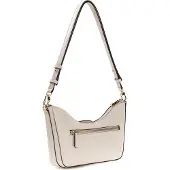 GUESS schoudertas Janie Convertible Shoulder Bag Stone beige