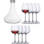 Villeroy & Boch Rotweingläser + Karaffe PURISMO WINE Set van 9