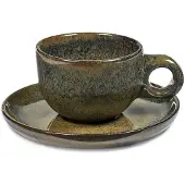 Serax Surface by Sergio Herman koffiekop en schotel indi grey