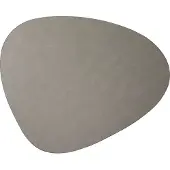Lind DNA Curve Cloud leren vloerkleed XXL Light grey