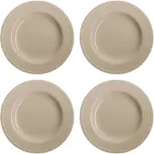 Scandi Living Dots bord 28 cm 4 stuks Beige