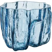 Kosta Boda Crackle vaas 17,5 cm Circulair glas