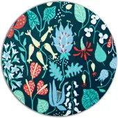 Opto Design Herbarium blauwe pannenonderzetter Ø 21 cm