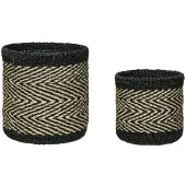 Hubsch Criss cross manden set van 2 stuks - 821506