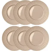 NJRD Lines bord Ø 27 cm 6-pack beige