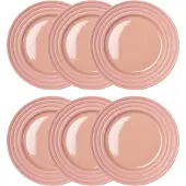 NJRD Lines klein bord Ø 21 cm 6-pack roze