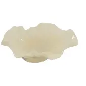 Olsson & Jensen Loa schaal met voet 22 cm Vanille