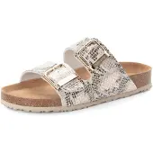 Tamaris damesmuiltjes 1-27523-46 492 Damesschoenen Leer Beige/Snake