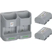 ZGCINE PC2-LPE6 Dual Battery Charging Case + 2 LP-E6 accu's