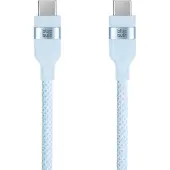 BlueBuilt Usb C naar Usb C Kabel 1,5m Nylon Lichtblauw