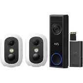 Eufy Security C31 Video Deurbel + 2* Security eufyCam C35 - Wit