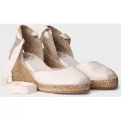 Toni pons Valenciaanse espadrille met wigvormige zool en nerven | CALONGE