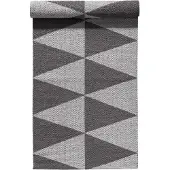 Scandi Living Rime kunststof vloerkleed grijs 70x150cm