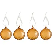 Cooee Design Gry Marble kerstbal Ø8 cm Cognac