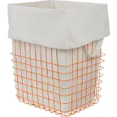 Mette Ditmer Store-it opbergmand met katoenen zak large Oranje