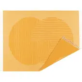 NJRD Circles wollen plaid 130x185 cm Geel