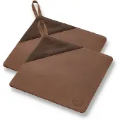 Pillivuyt Gourmet pannenlap 20,5x20,5 cm 2-pack Bruin leer