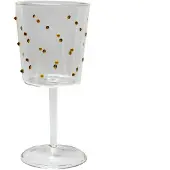 Olsson & Jensen Venezia wijnglas Barnsteen stippen