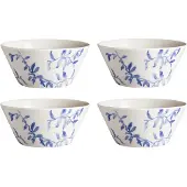 Scandi Living Havspil kom 60 cl 4-pak blauw-wit
