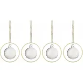 Blomus KITAI kerstballen 8,5 cm 4-pack Clear
