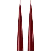 Ester & Erik kegelkaars 37 cm 2-pack gelakt Deep wine 44/2