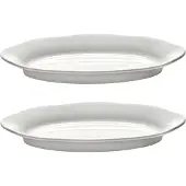 Serax Silhouette oval diep bord S 10x18,5 cm 2-pack White