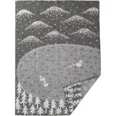 Klippan Yllefabrik Lake in the valley plaid grijs