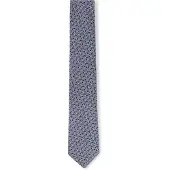JOOP! Stropdas navy / lichtblauw / wit