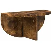 vidaXL Wandplank Muurmontage Rook Eiken 38 x 19 x 19 cm Bewerkt hout