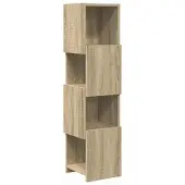 vidaXL Hoekkast 25,5x25x102cm Bewerkt hout Sonoma Eik