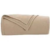 vidaXL plaid Camel 200 x 150 cm 0.45 kg Fleece