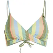 O'Neill Bikinitop 'Baay' beige / lichtblauw / groen / pitaja roze