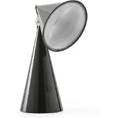 Tom Dixon Tafellamp POSE, dimbaar, zwart, Woon-/ Eetkamer, Kunststof, Design, Tafellamp