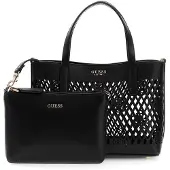 GUESS handtas schoudertas Letty 2 In 1 Mini Tote Black zwart